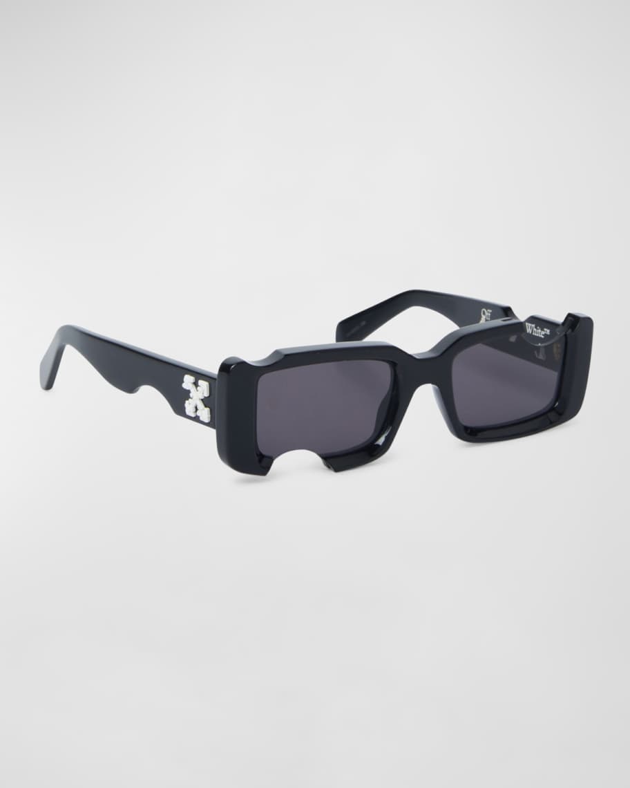 Off-White Men's Cady Cutout Rectangle Sunglasses