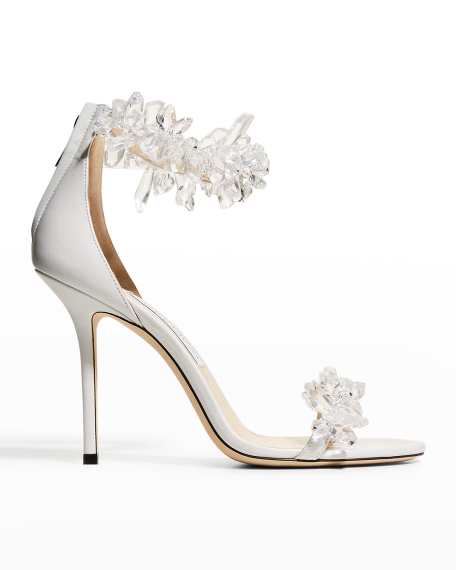 Jimmy Choo Maisel Crystal Ankle-Cuff Sandals | Neiman Marcus