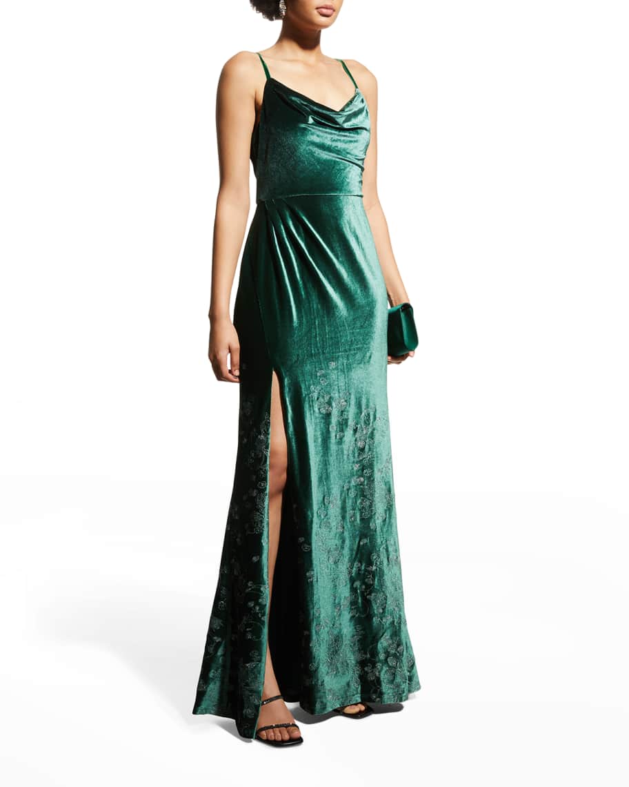 Marchesa top velvet gown