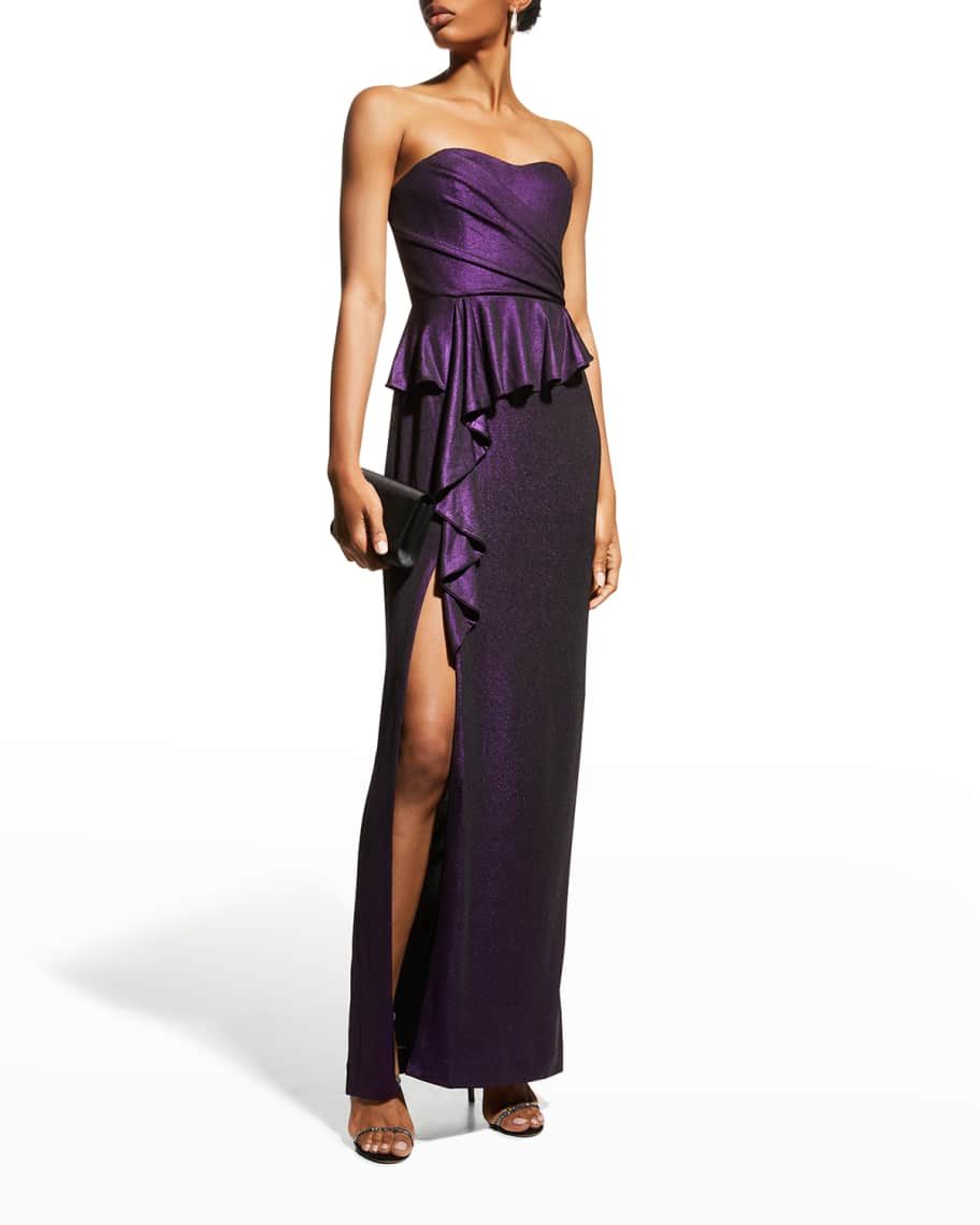 Marchesa notte peplum dress top