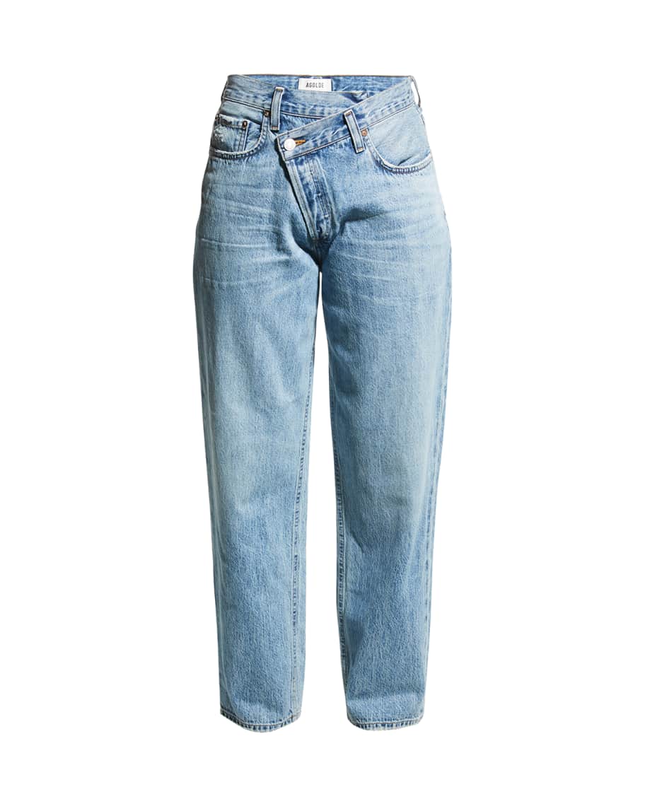 AGOLDE Criss Cross Jeans Neiman Marcus
