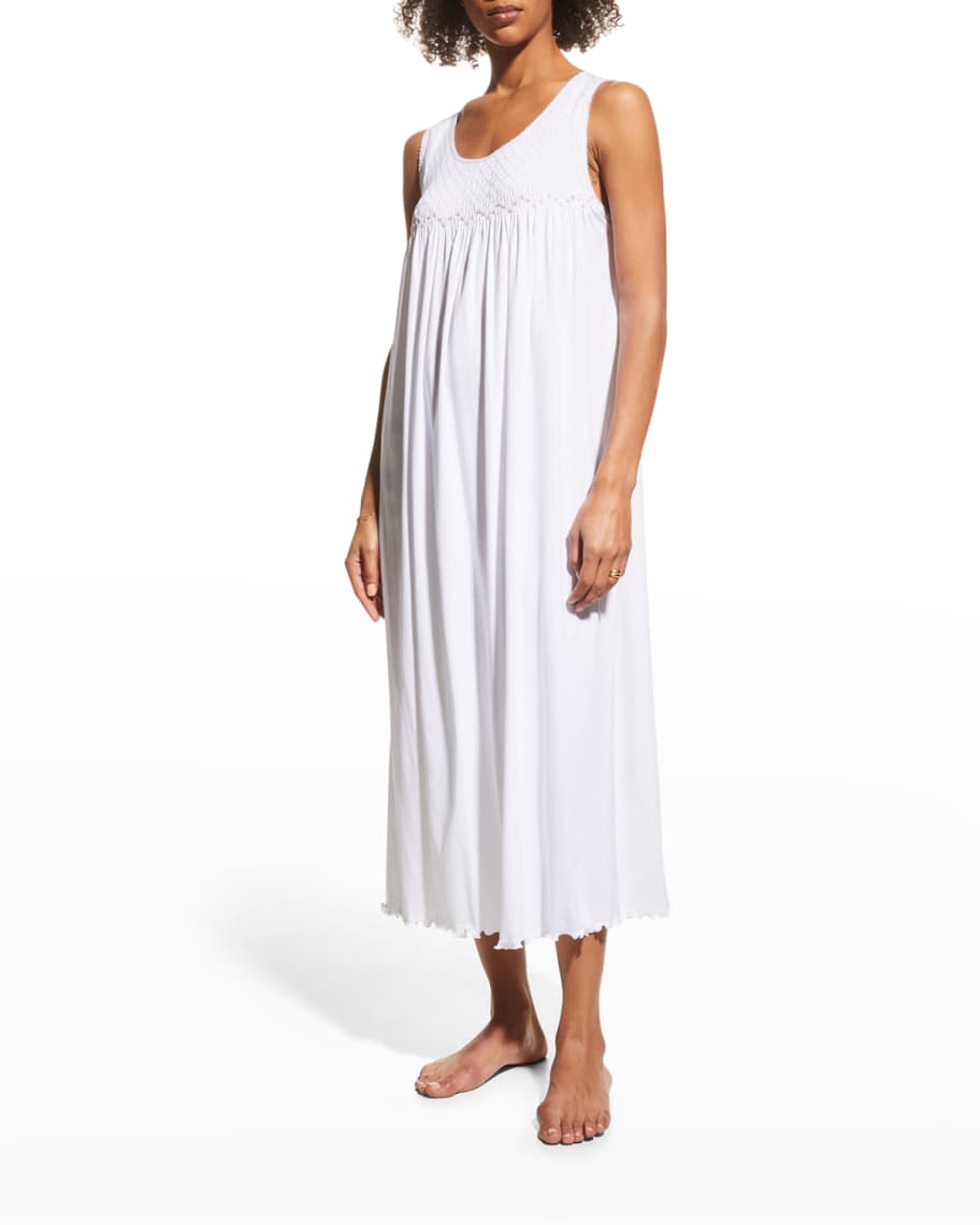 P Jamas Sandra Sleeveless Pima Cotton Nightgown Neiman Marcus