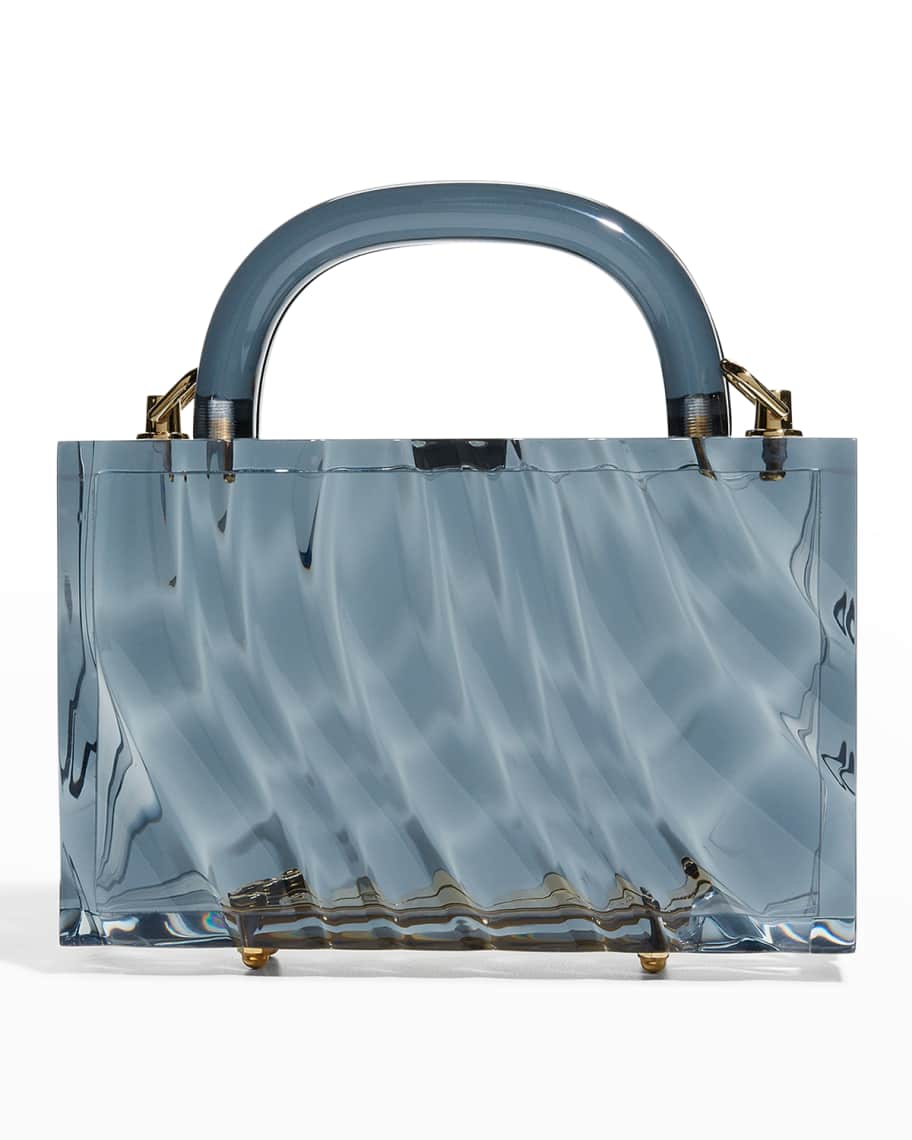 L'Afshar Amnis Top Handle Box Bag Neiman Marcus