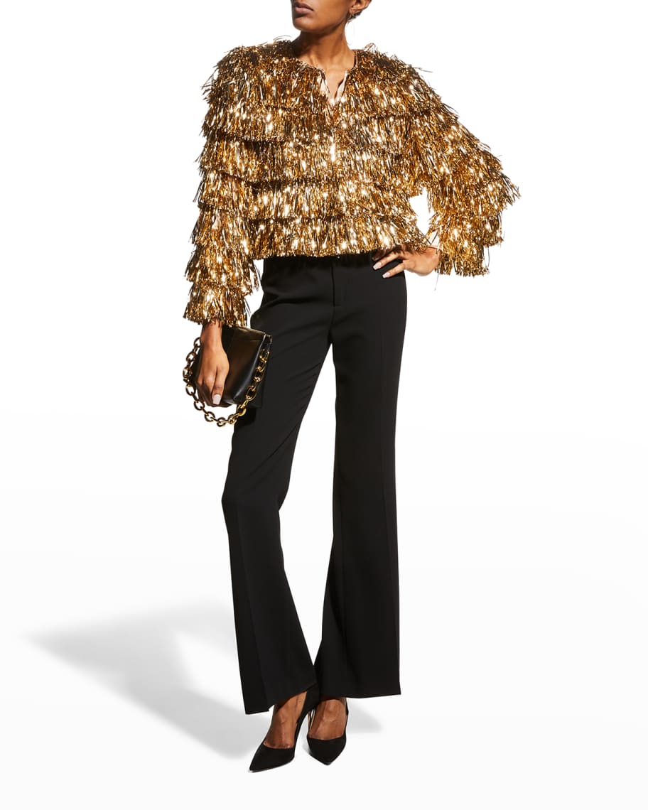 Alice and olivia cheetah sweater new arrivals