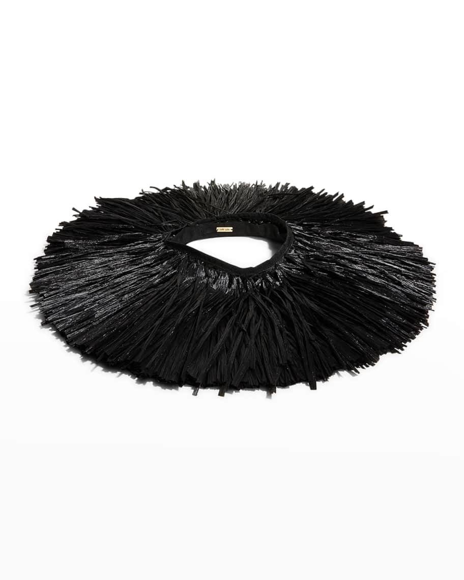 Cult Gaia Soray Straw Visor Hat | Neiman Marcus