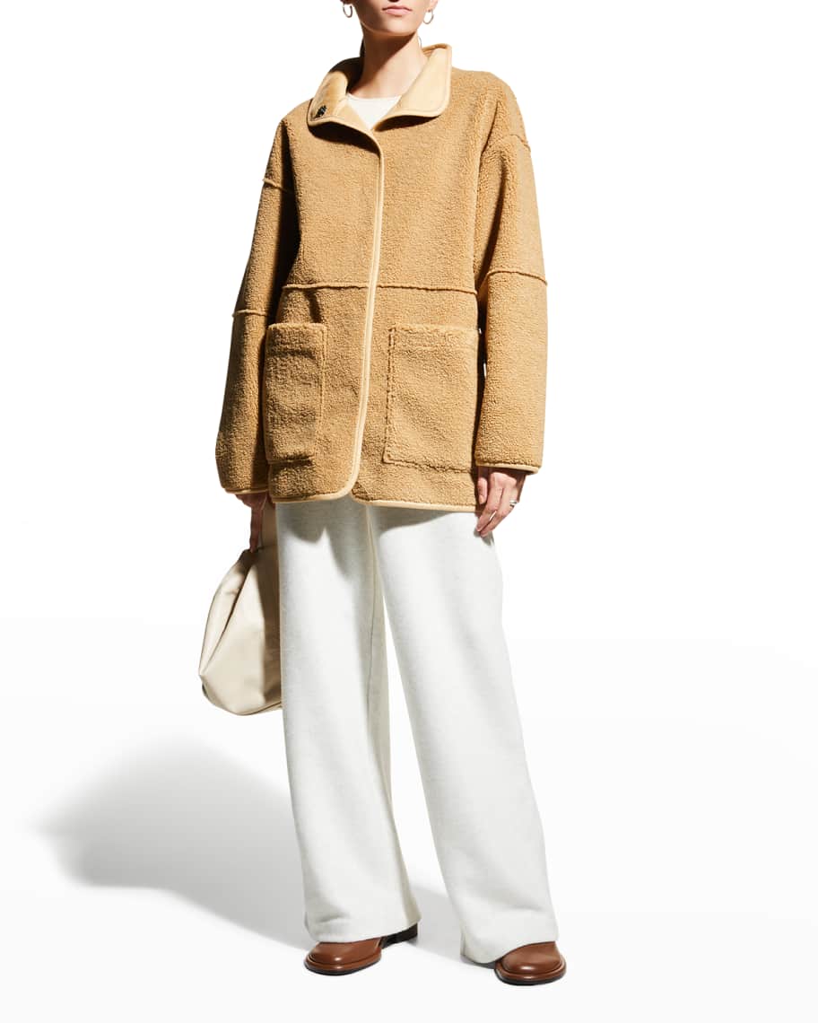 Vince Oversized Sherpa Jacket Neiman Marcus