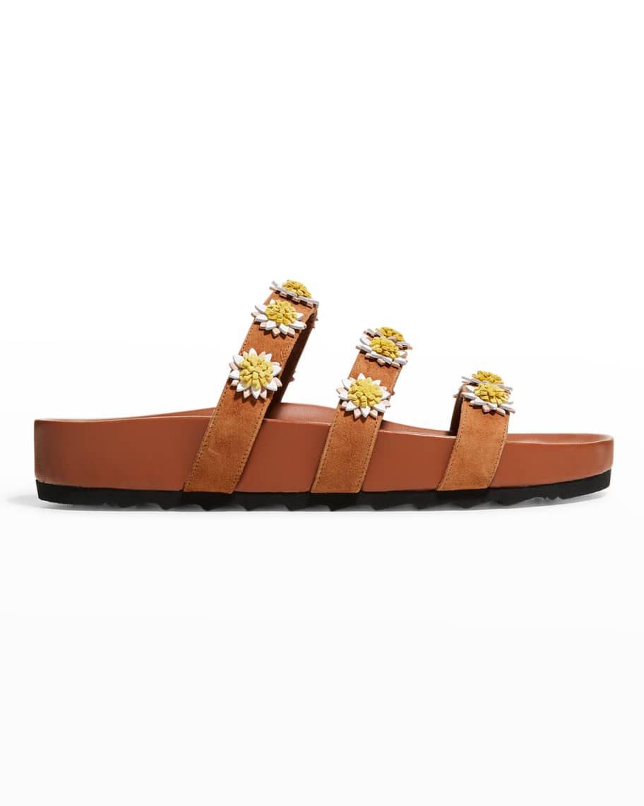 Tory burch daisy crystal sandals cheap