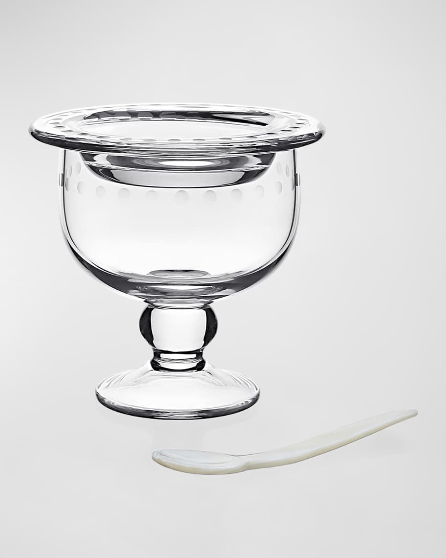 William Yeoward Crystal Katerina Caviar Server For 2 With Spoon