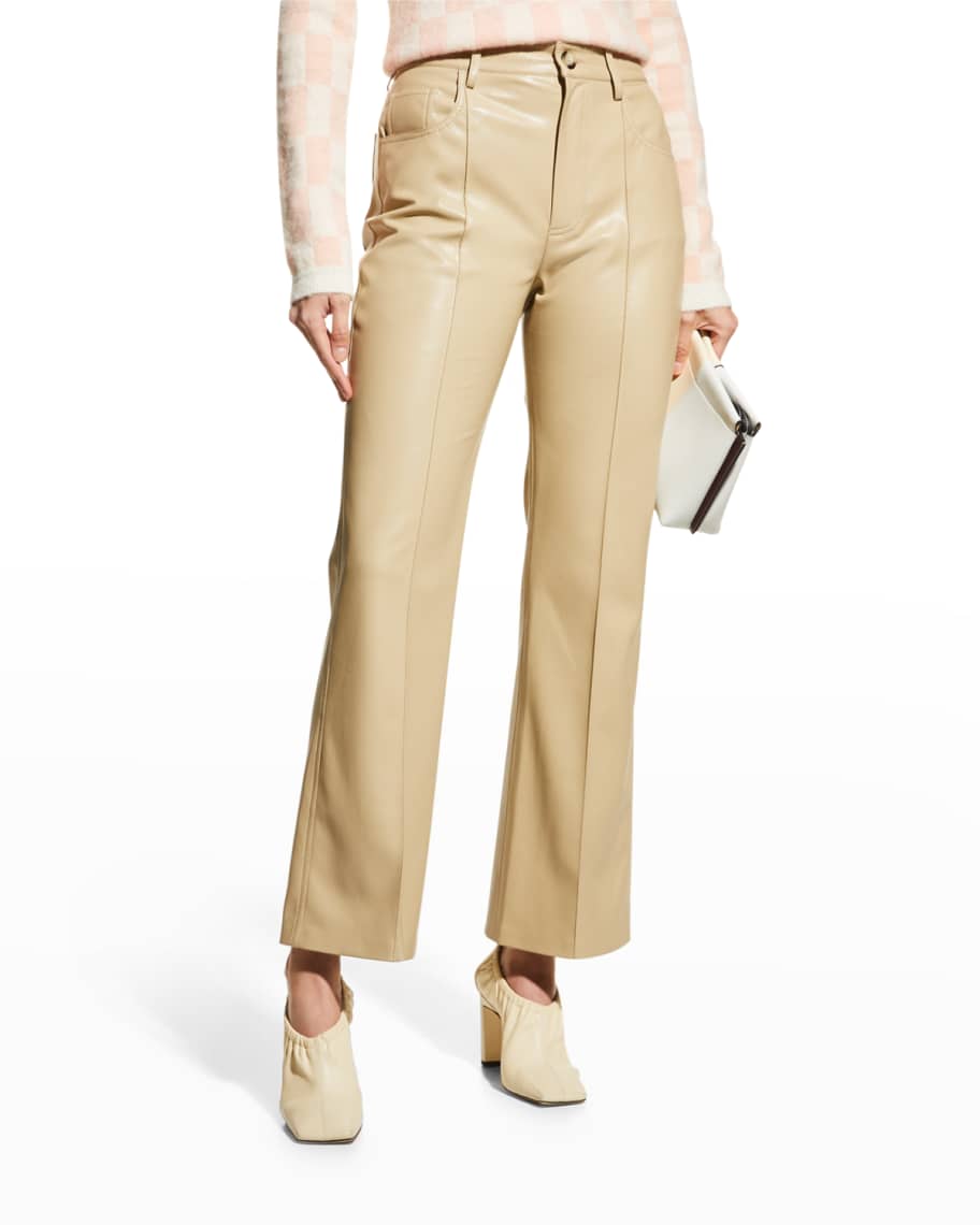 ☆新品 正規品☆ FAKE LEATHER SWITCHING PANTS レディース