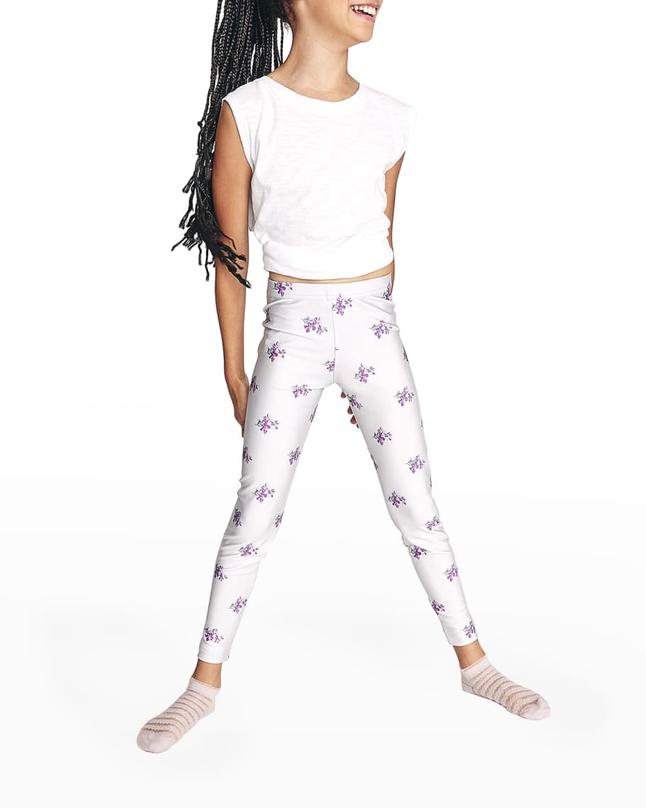 Terez Girls Floral Denim Leggings