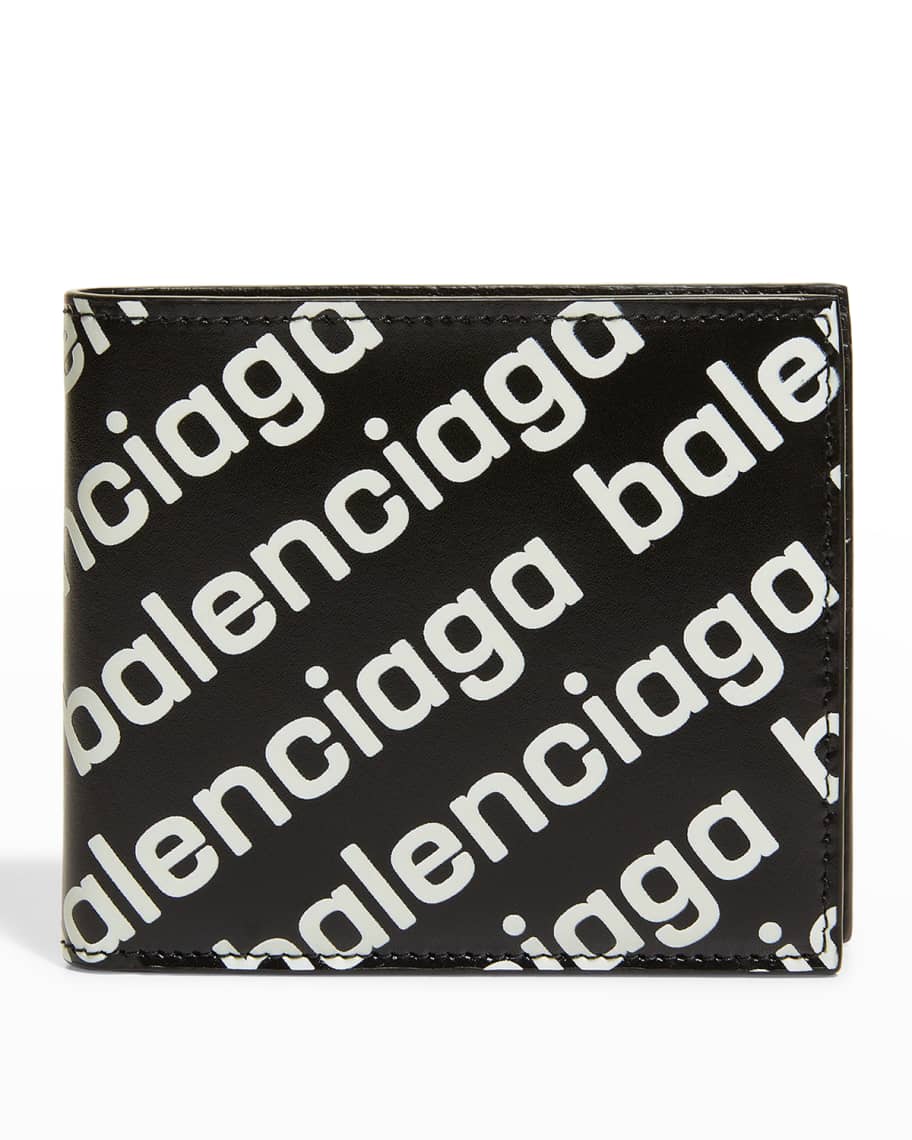 Balenciaga Signature Large Long Coin And Card Holder Bb Monogram Coated  Canvas And Allover Logo in Black