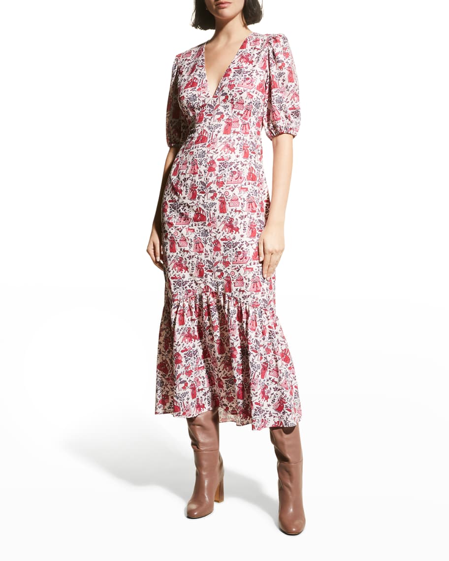 Rhode Ester Midi Dress | Neiman Marcus