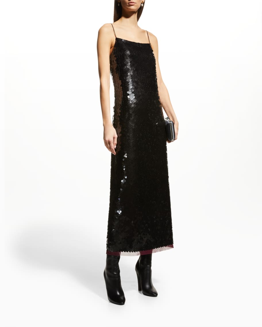 Total 66+ imagen tory burch sequin slip dress