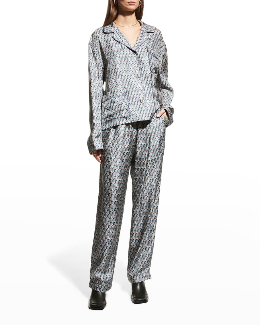 Tory burch pajama set hotsell