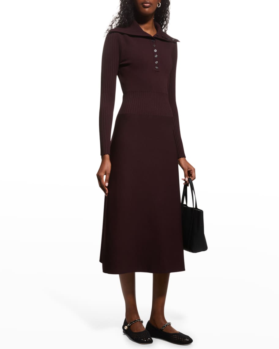 Tory Burch Polo Sweater Dress Neiman Marcus