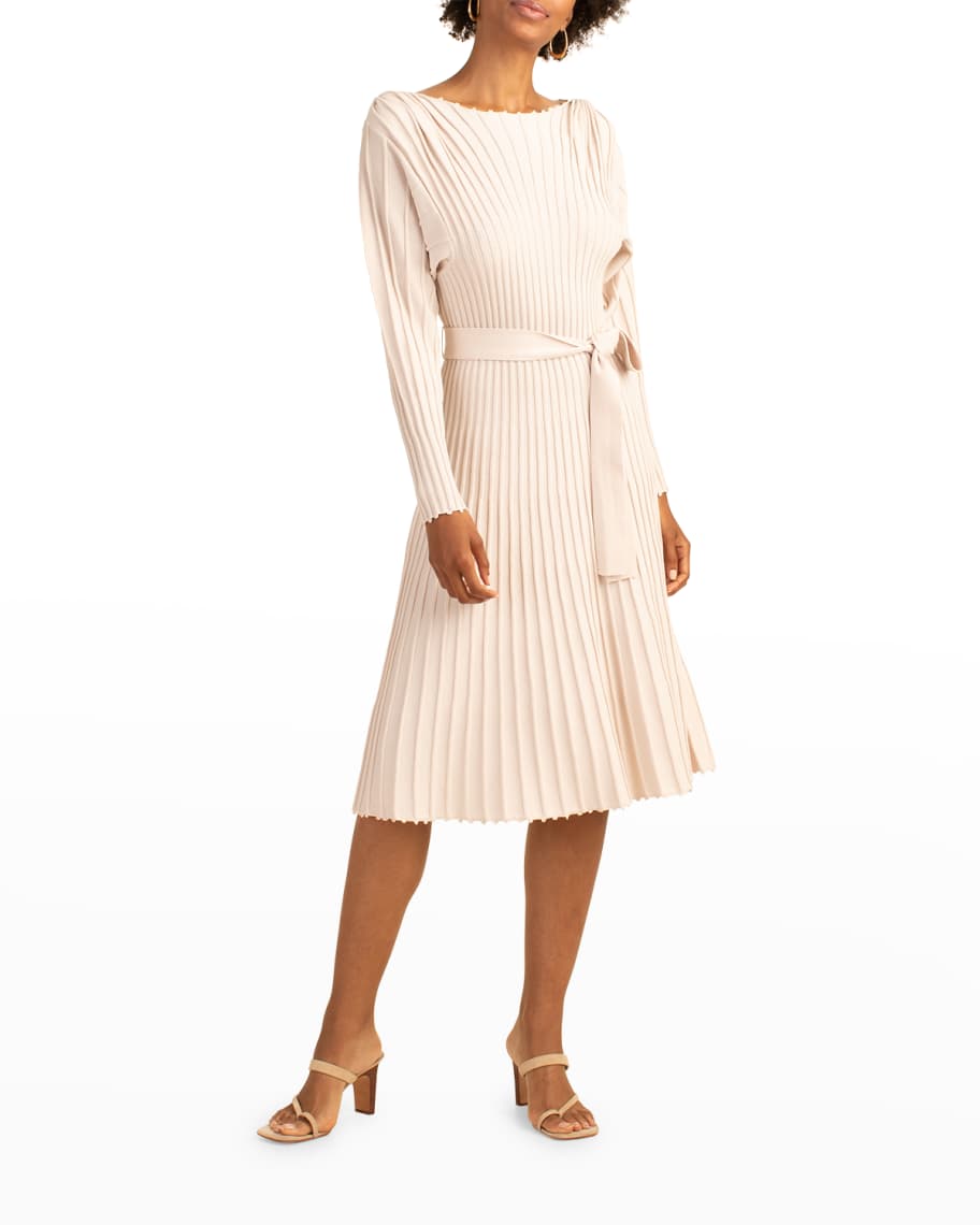 Trina Turk Ava Pleated Sweater Dress Neiman Marcus