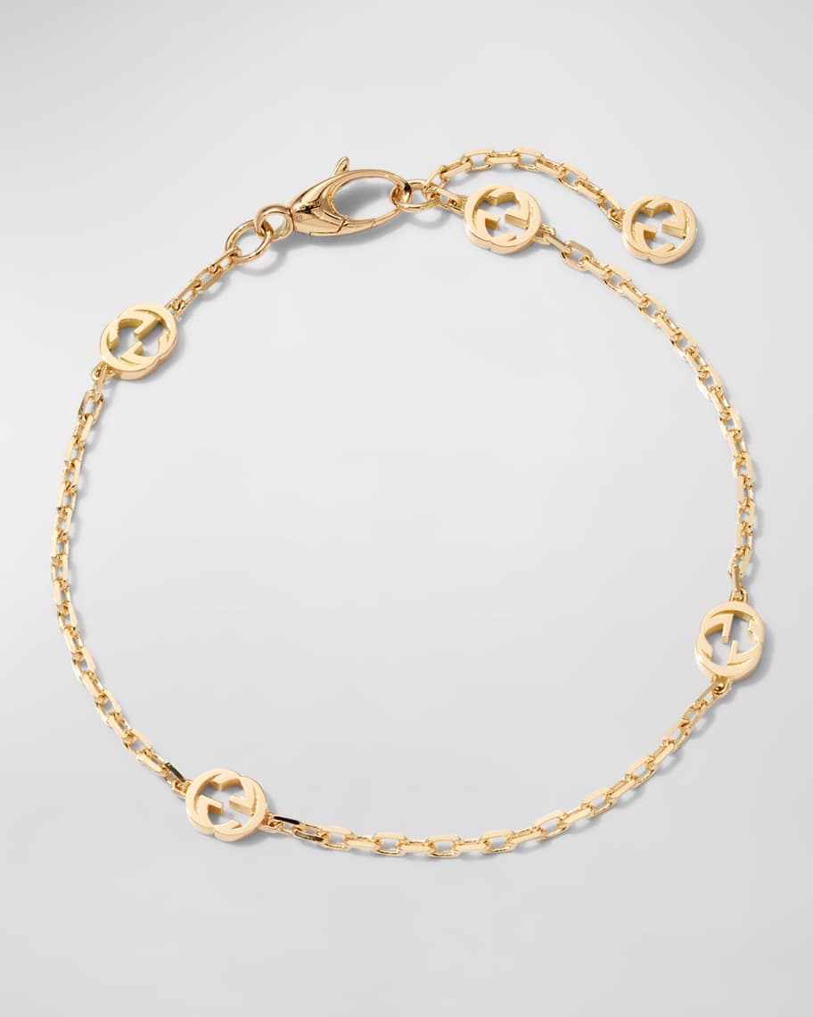 Gucci Interlocking G 18k Gold Chain Bracelet