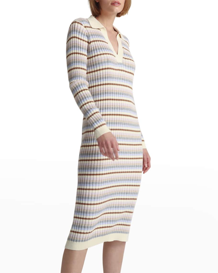 Skin Makaya Striped Polo Dress | Neiman Marcus