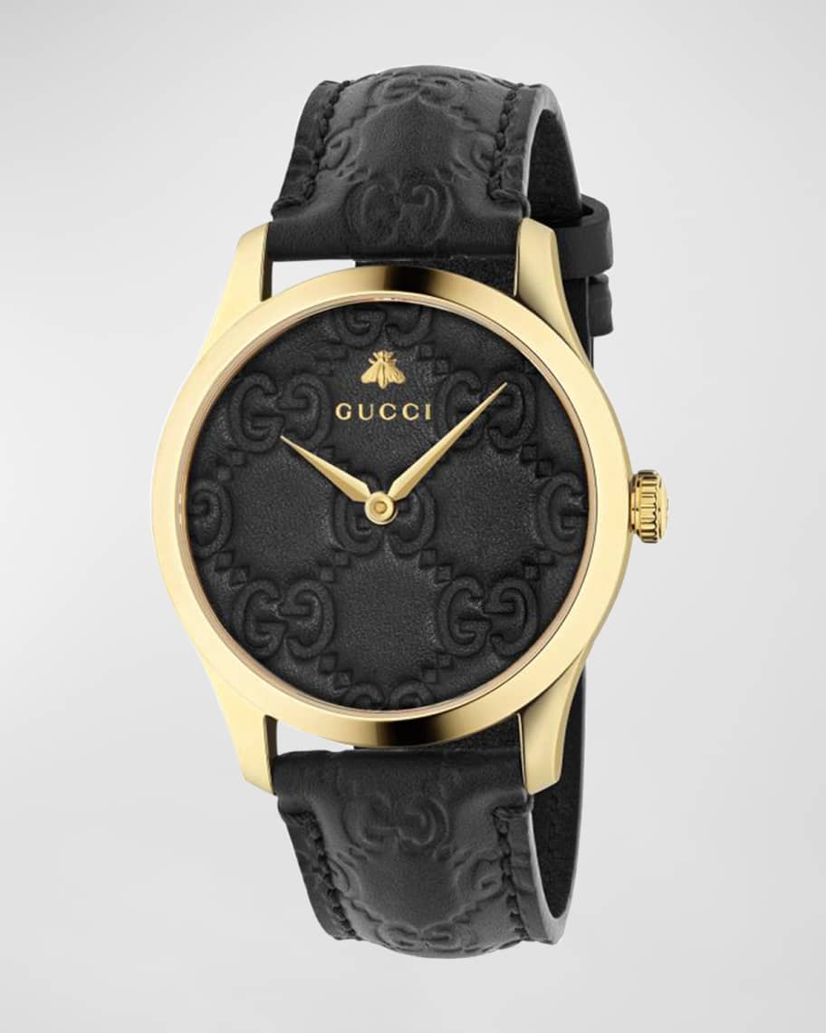GUCCI ブラックウォッチ GUCCI Dive Automatic SS 40MM Black Dial Nylon Strap Men's