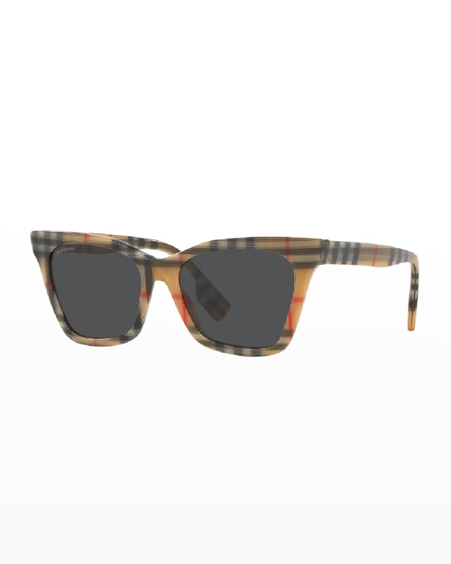 Check Cat-eye Sunglasses Sand - Burberry main image 1