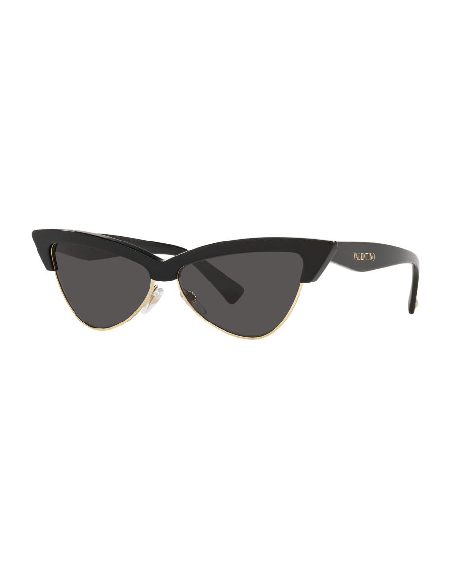 Valentino Garavani Rockstud Acetate Cat-Eye Sunglasses  display picture 3