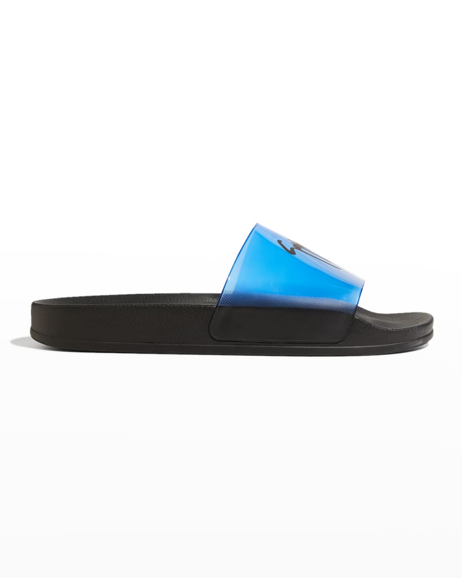 Giuseppe Zanotti Men's Spurgle Pool Slide Sandals | Neiman Marcus