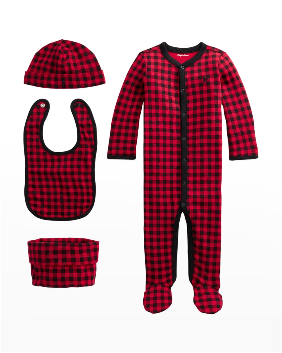 Ralph Lauren Childrenswear 4 Piece Interlock Baby Gift Set Neiman Marcus