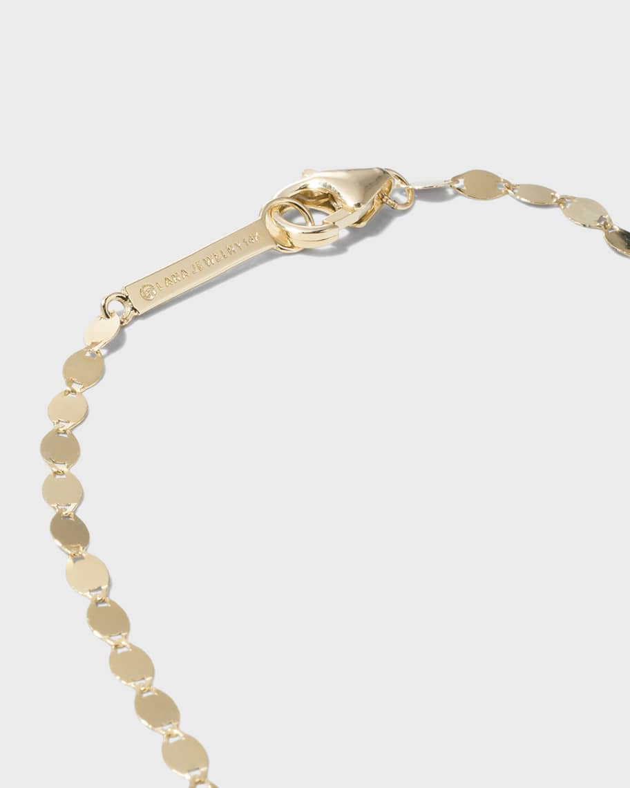 Image 3 of 4: Micro Cursive Initial Bracelet