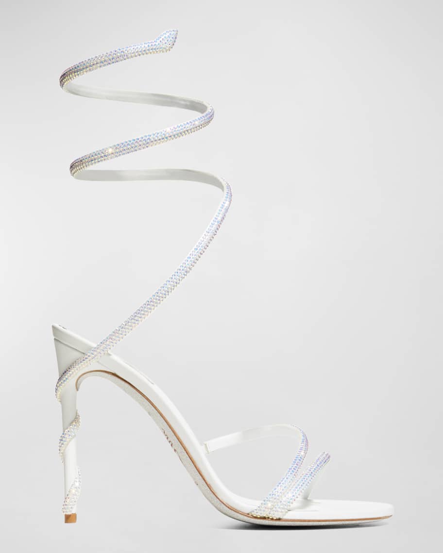 Snake ankle on sale wrap suede sandal