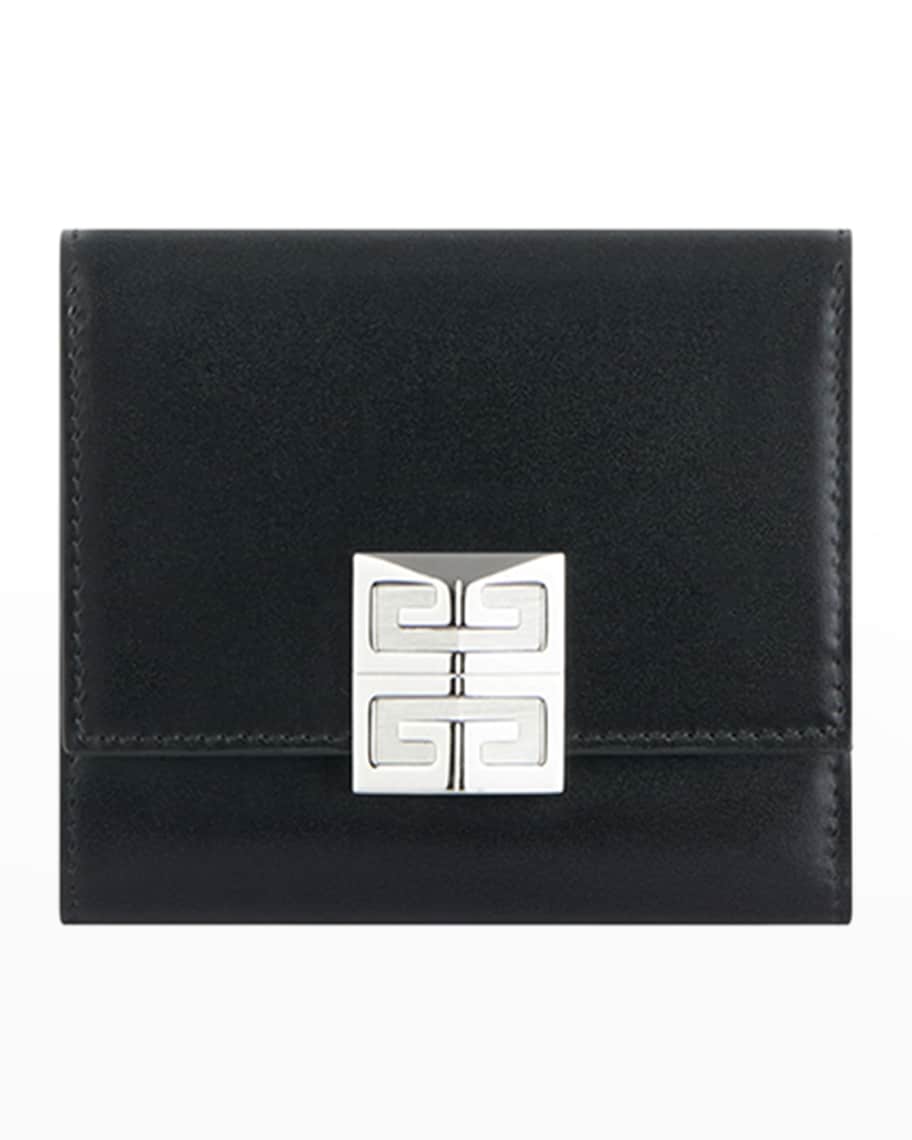 Fendi Ff Diamonds Leather Continental Wallet On Chain in Gray
