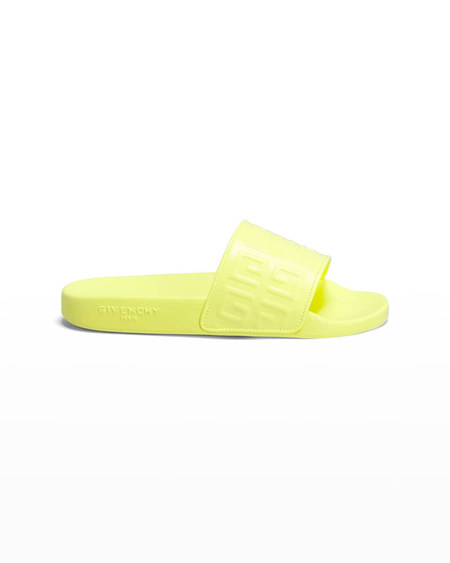 Givenchy 4G Rubber Pool Slide Sandals | Neiman Marcus