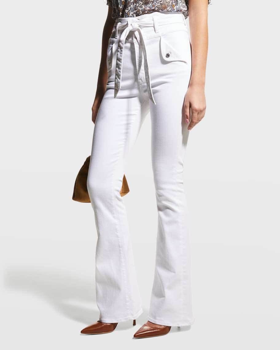 Veronica Beard Giselle Skinny Flare Jeans | Neiman Marcus