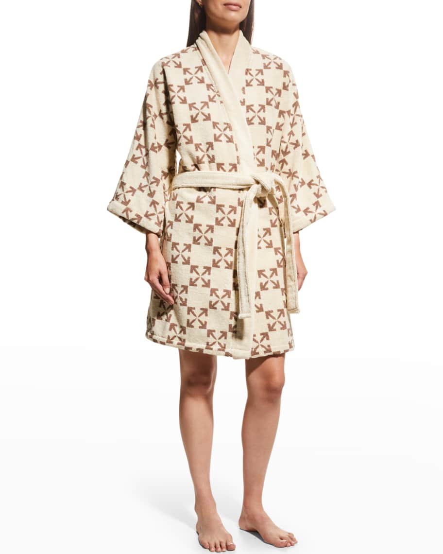 OffWhite Arrow Pattern Bathrobe Neiman Marcus