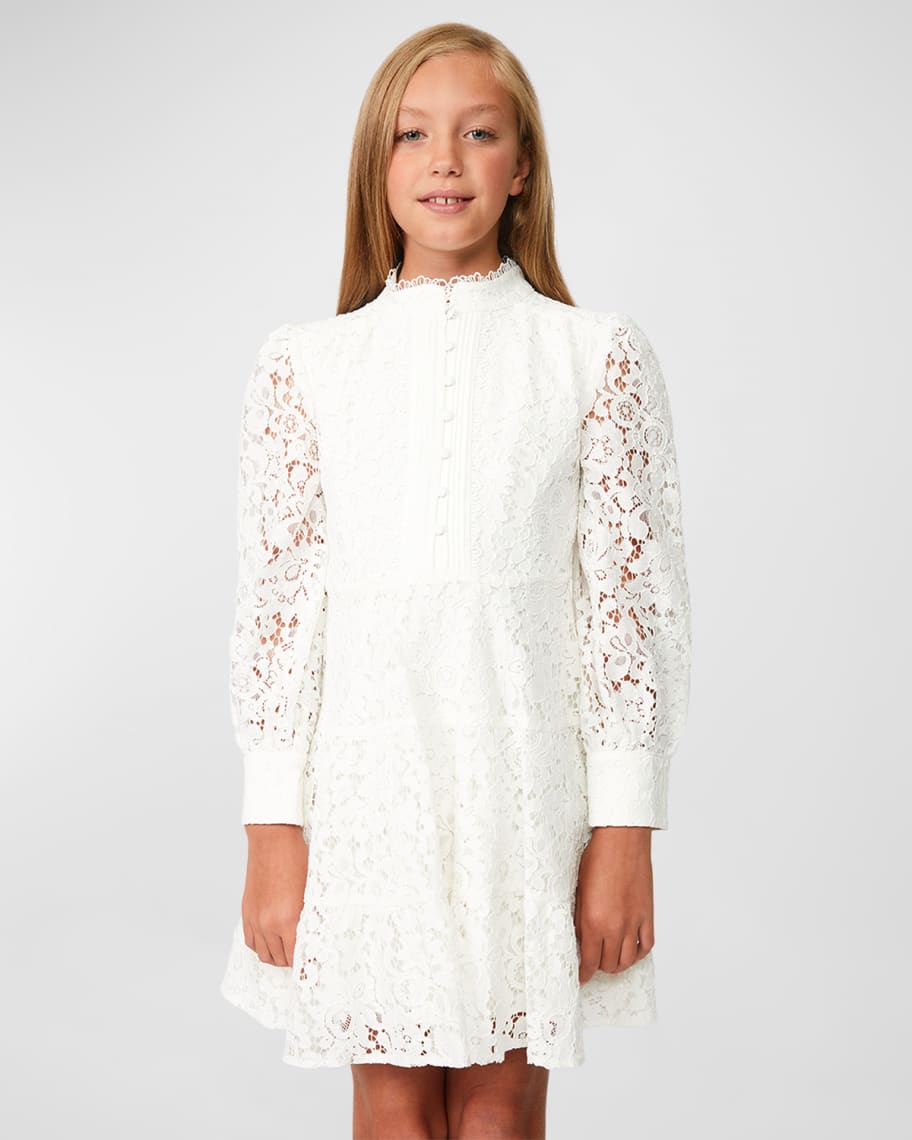Bardot Junior Girl's Cleo Mini Lace Dress, Size 6-16