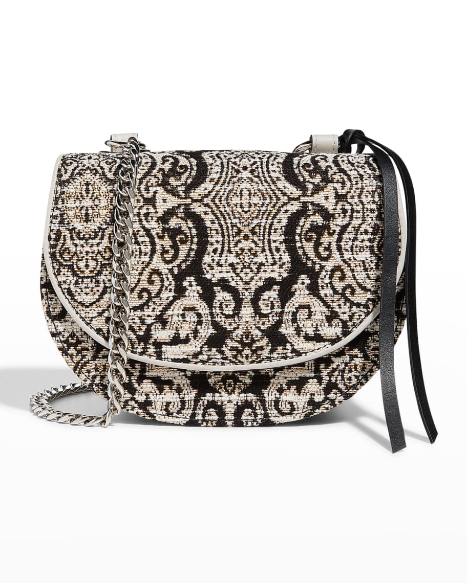 Etro Jacquard Saddle Crossbody Bag Neiman Marcus