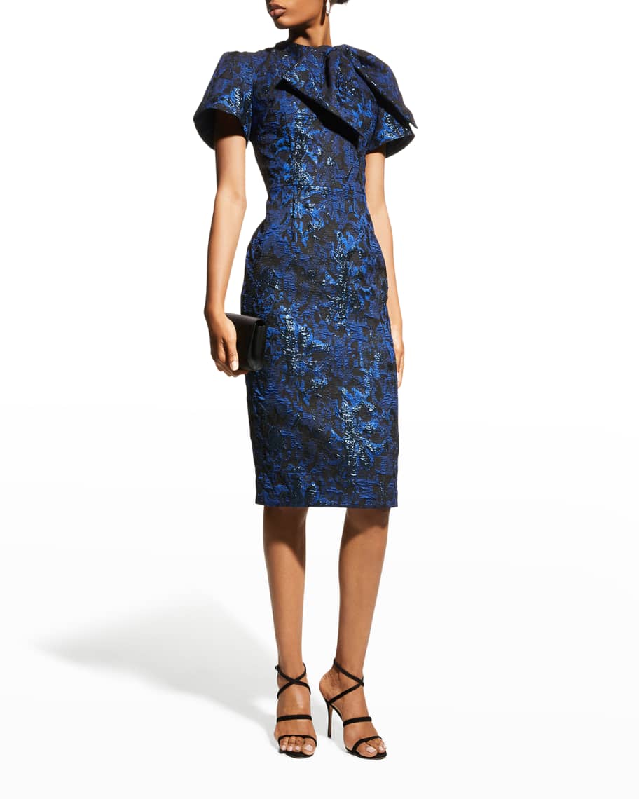 Teri jon bow neck shop sheath dress