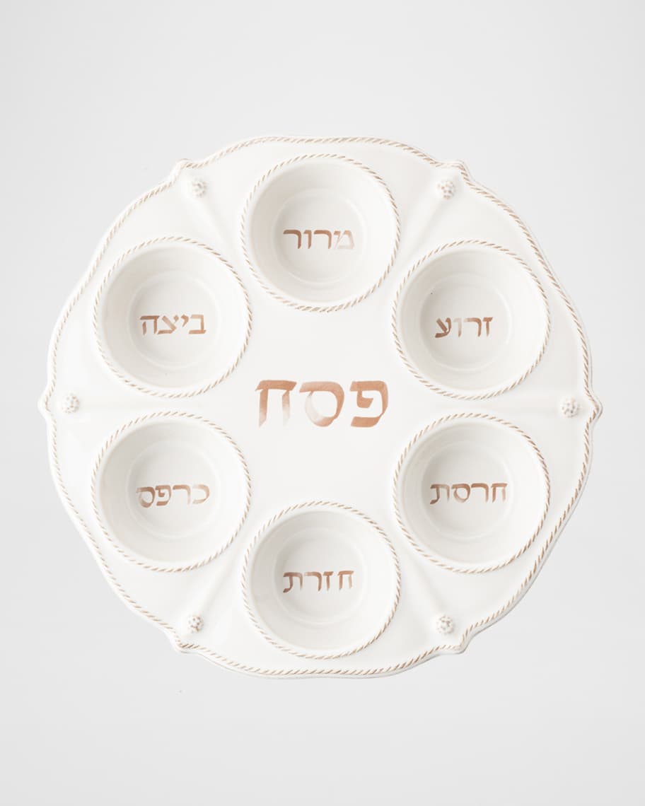 Berry & Thread Seder Plate - Whitewash