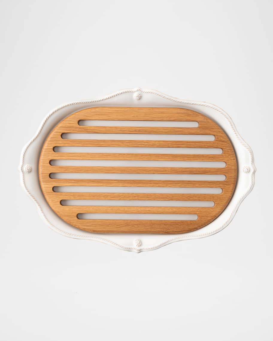 Juliska Berry & Thread Challah Board - Whitewash