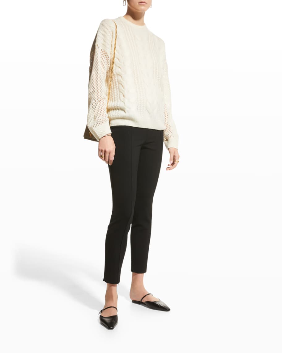 Open cable hot sale knit sweater