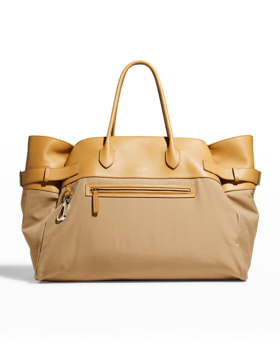 THE ROW Margaux 17 Inside Out Tote Bag in Nylon and Calf Leather