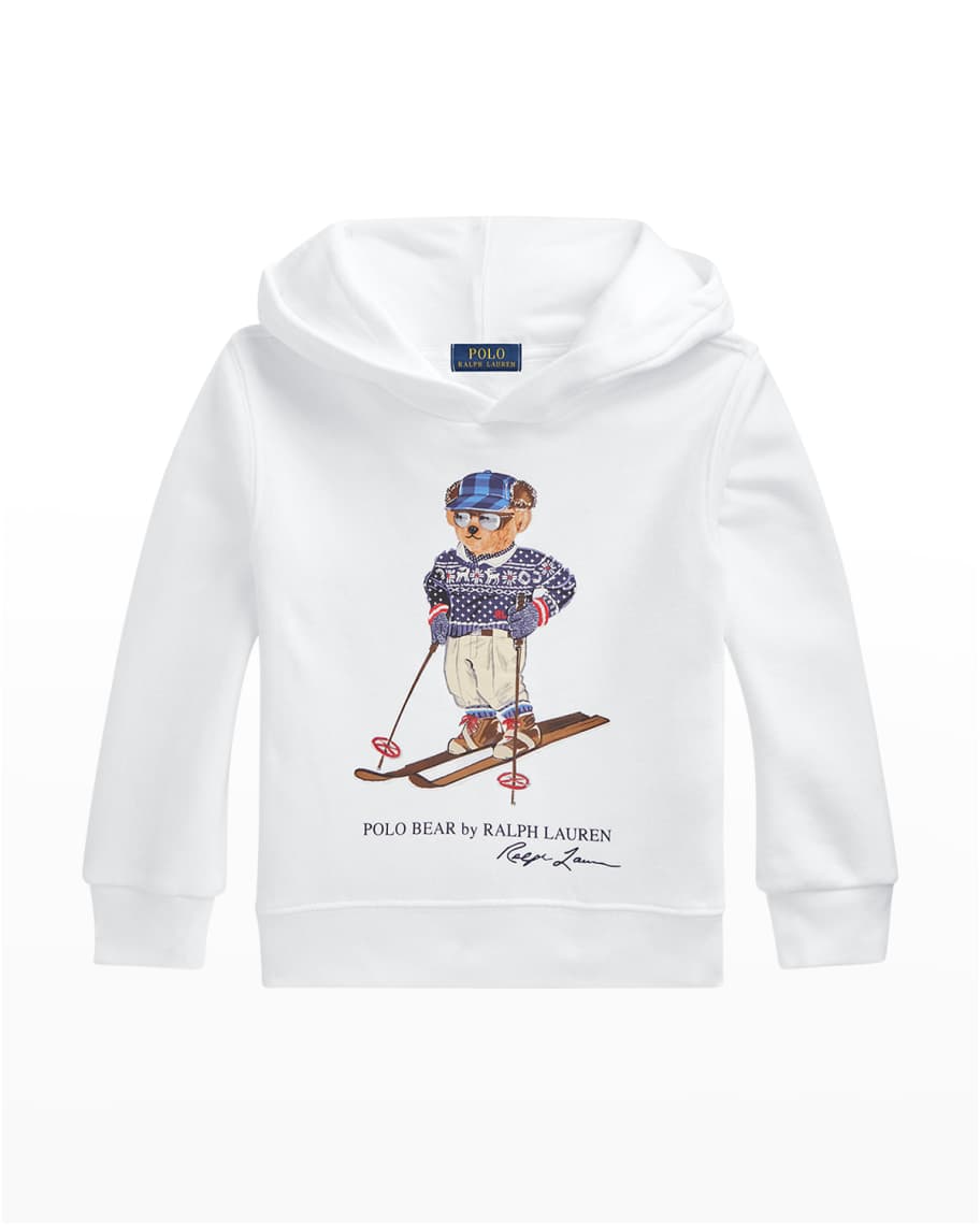 Ralph Lauren Childrenswear Boy's Ski Polo Bear Hoodie Sweatshirt, Size 2-4  | Neiman Marcus