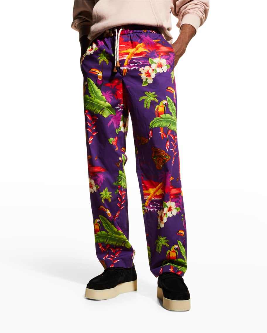 All-over Logo Print Trousers