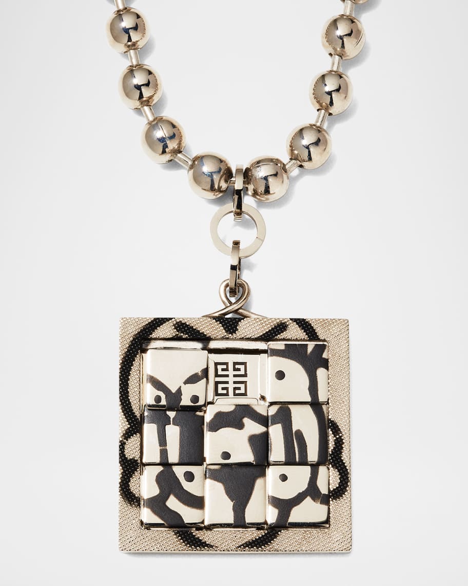 Givenchy x Chito Men's Dog Puzzle Tag-Effect Pendant Necklace