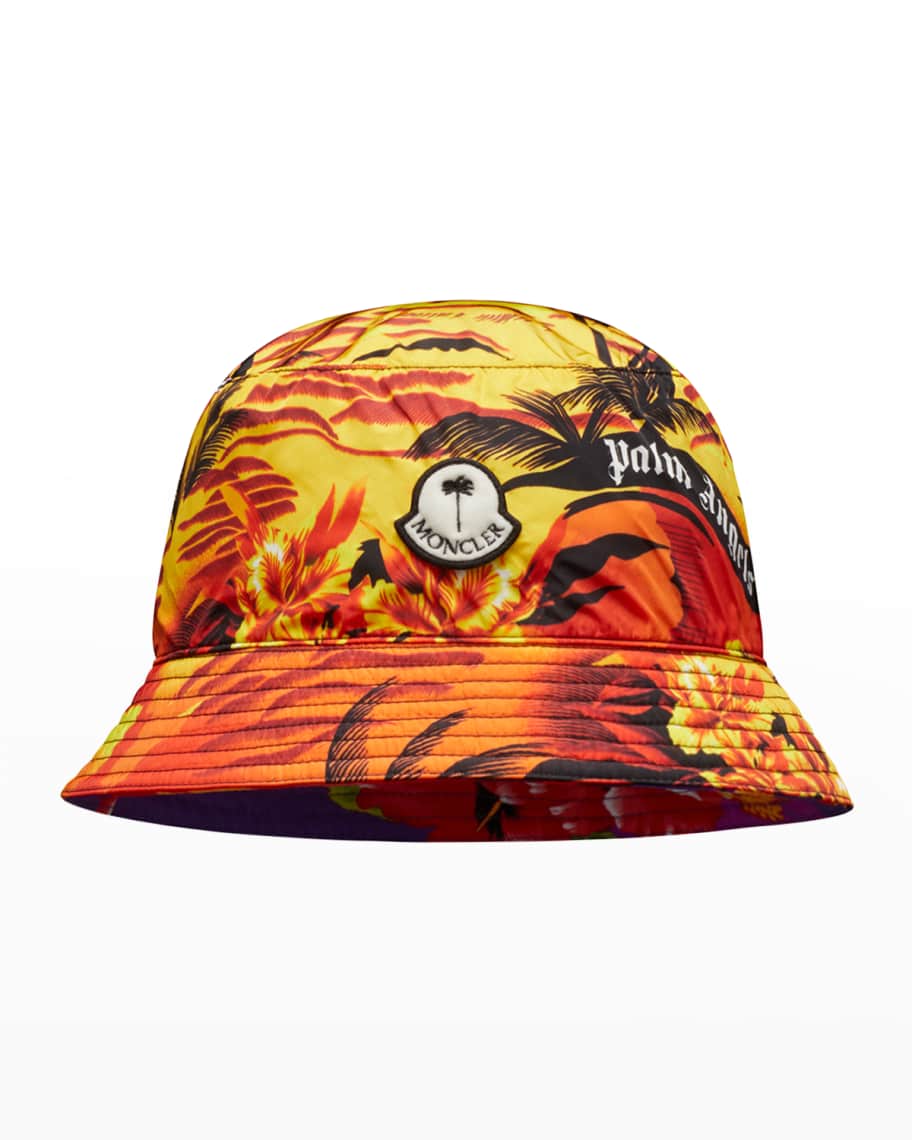 MONCLER GENIUS リバーシブルハット Moncler Genius Men's Palm Angels Reversible Bucket Hat | Neiman Marcus