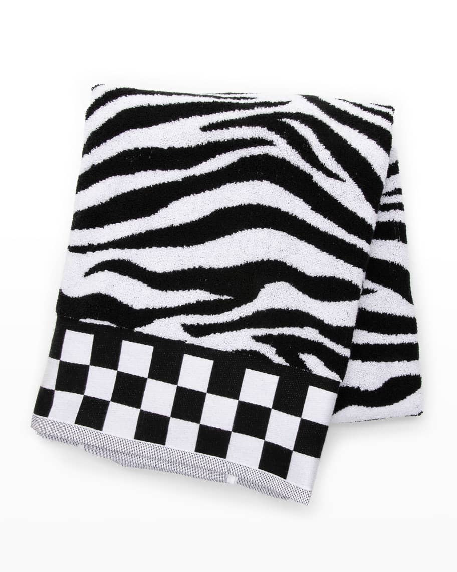 MacKenzie-Childs  Black & White Tartan Boutique Tissue Box Cover