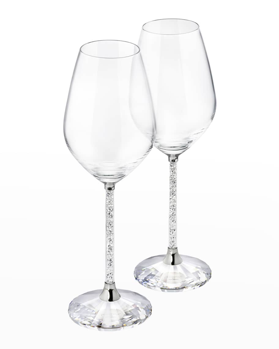 SWAROVSKI Crystalline Wine Glasses, Set of 2