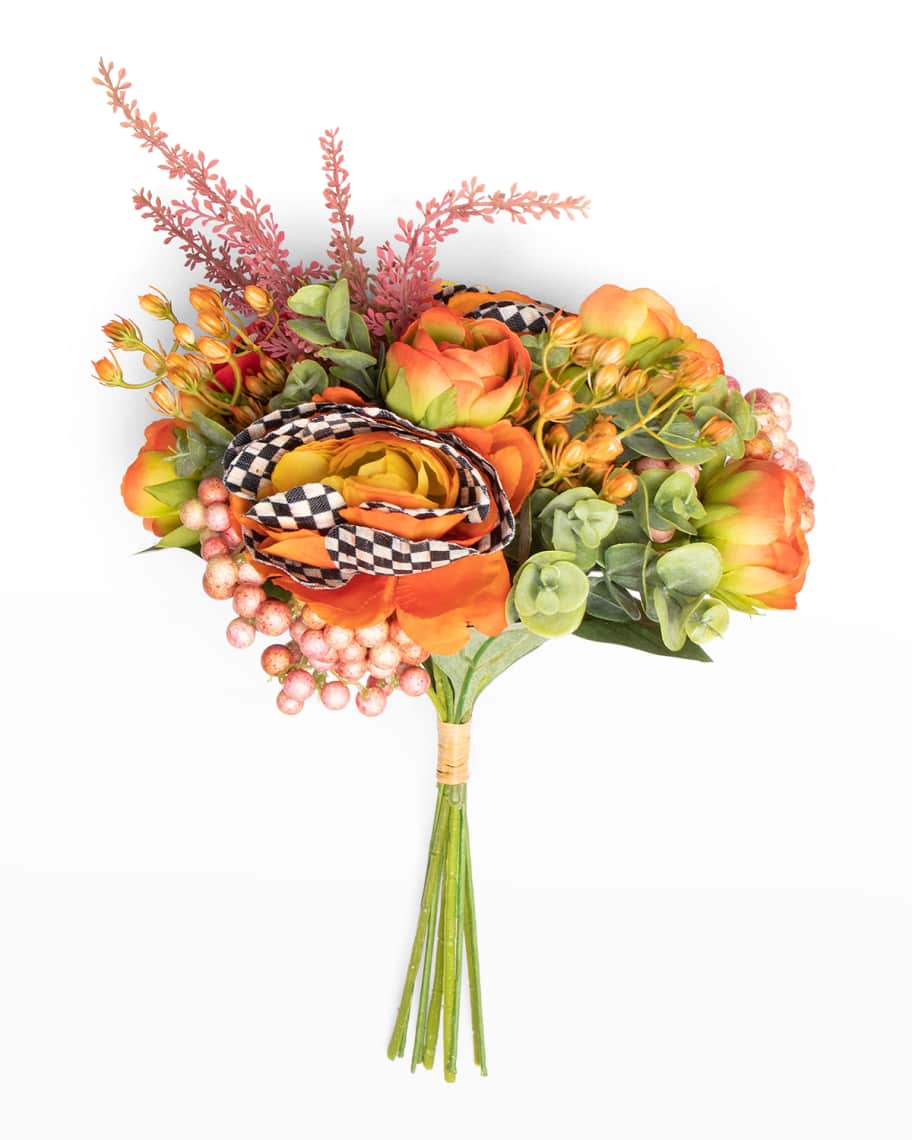MacKenzie-Childs Ranunculus Bouquet in Sunset | Neiman Marcus