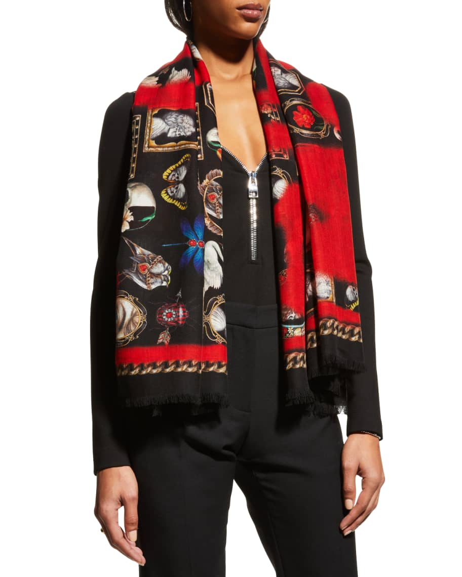 Alexander mcqueen curiosities scarf online