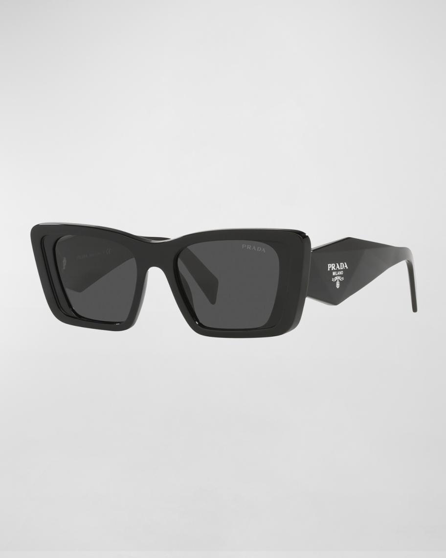 Prada Geometric Acetate Butterfly Sunglasses | Neiman Marcus display picture 1