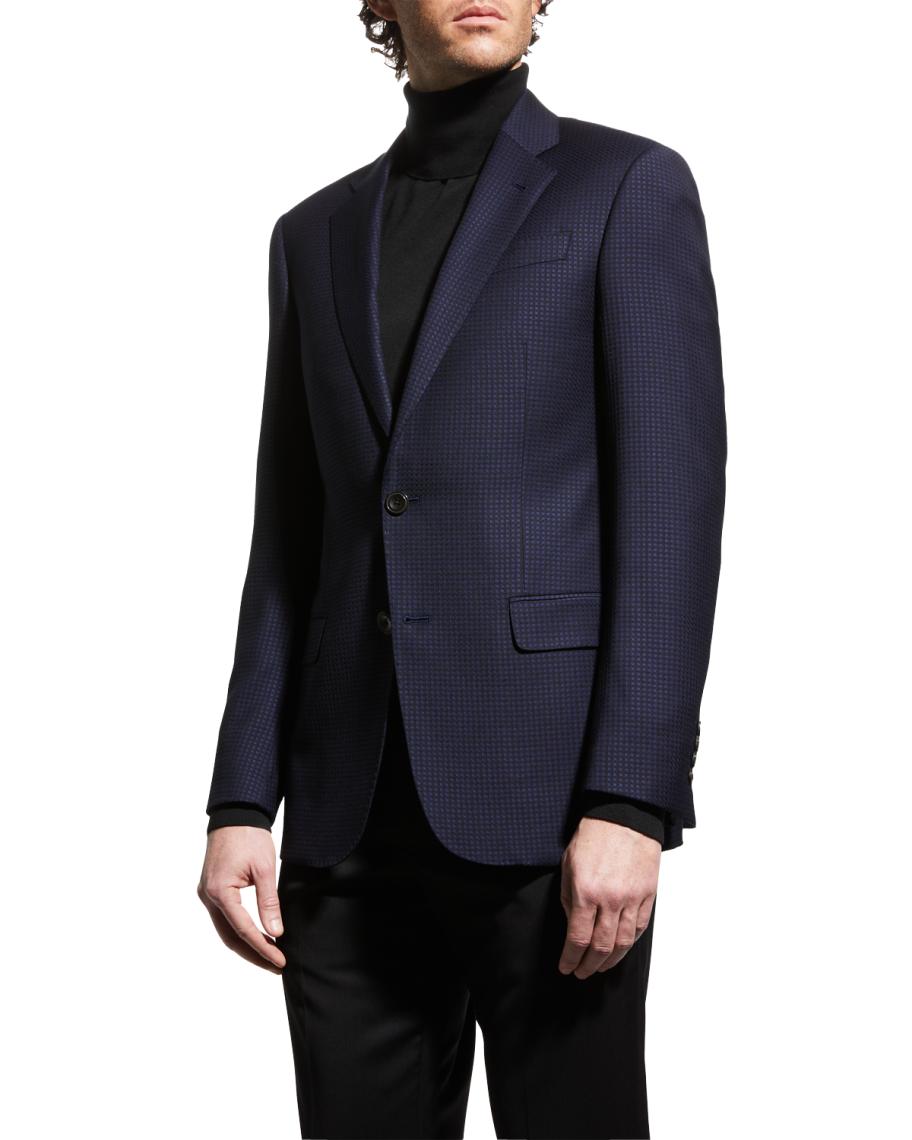 ジャケット・アウター EMPORIO ARMANI wool short hoodie coat Hooded